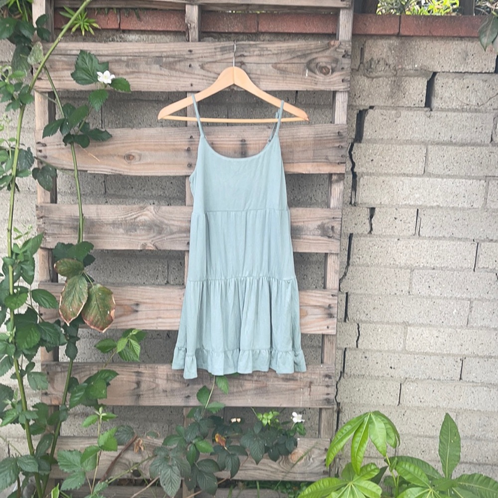 Sage green dress